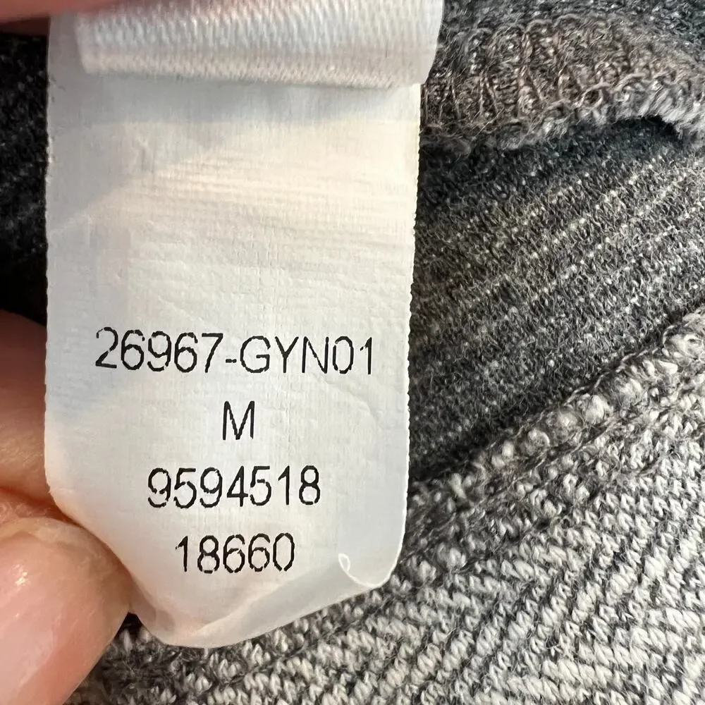 Bonobos Men’s Daily Grind Gray Herringbone 1/4 Zip Pullover Shirt Size M